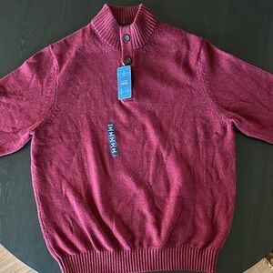 Izod Men's Maroon Crewneck Sweater